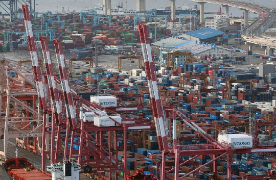 부산항 전경. [연합뉴스]